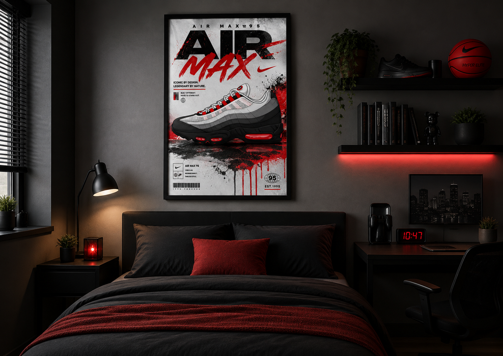 A3 Wall Print - Solar Red